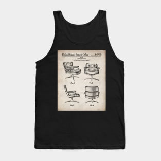 Chair Patent - Office Decor Modernist Design Art - Antique Tank Top